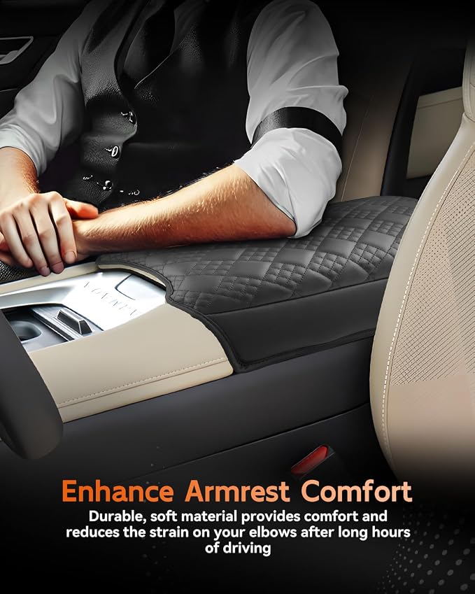 CDEFG for 2025 Nissan Armada Center Console Cover Armrest Box Cover for Armada - Image 5