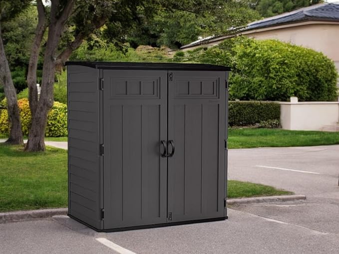 Outdoor Storage Shed, Extra Large Vertical, Dark Gray - Image 5