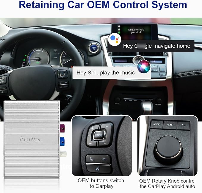 LVDS Wireless Wired CarPlay for Lexus RX ES NX CT is RC OEM Rotary Knob - Image 4