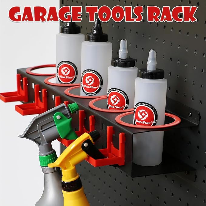 Spray Bottle Holders, Spray Bottle Rack Storage, Wall Mounted Spray Paint Can - Image 6