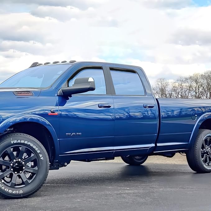 Nilight in Channel Rain Guards for Ram 1500 2009 2010 2011 2012 2013 2014 2015 - Image 7