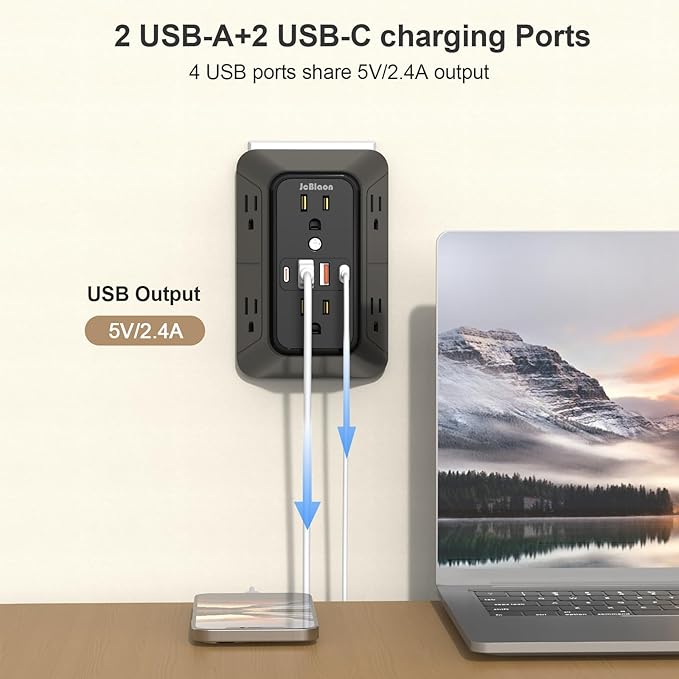 Outlet Extender Surge Protector - Image 4