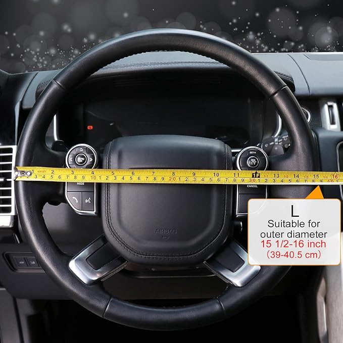 COFIT Breathable Car Steering Wheel Cover 16 inch Auto Universal Leather Wrap - Image 4
