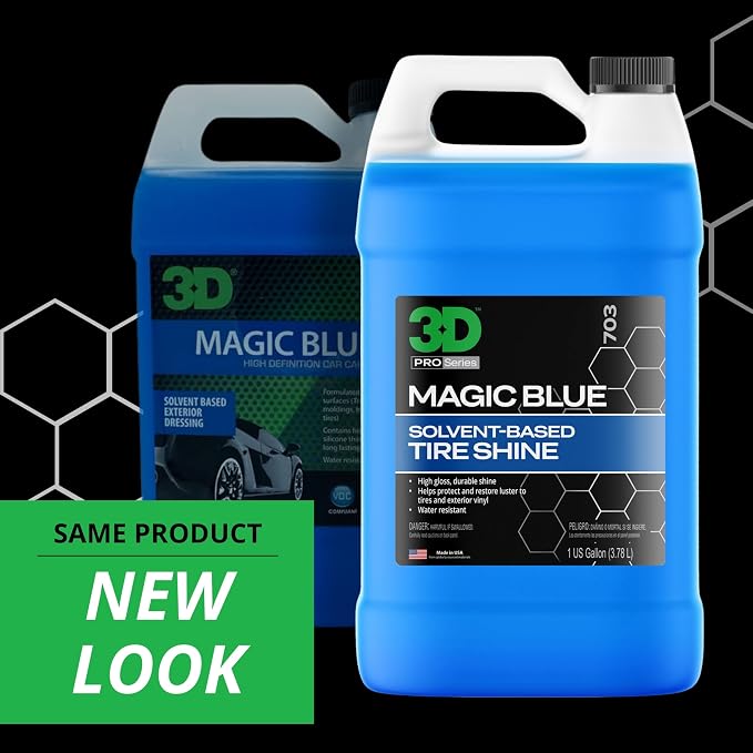 3D Magic Blue Tire Shine Spray - Image 2