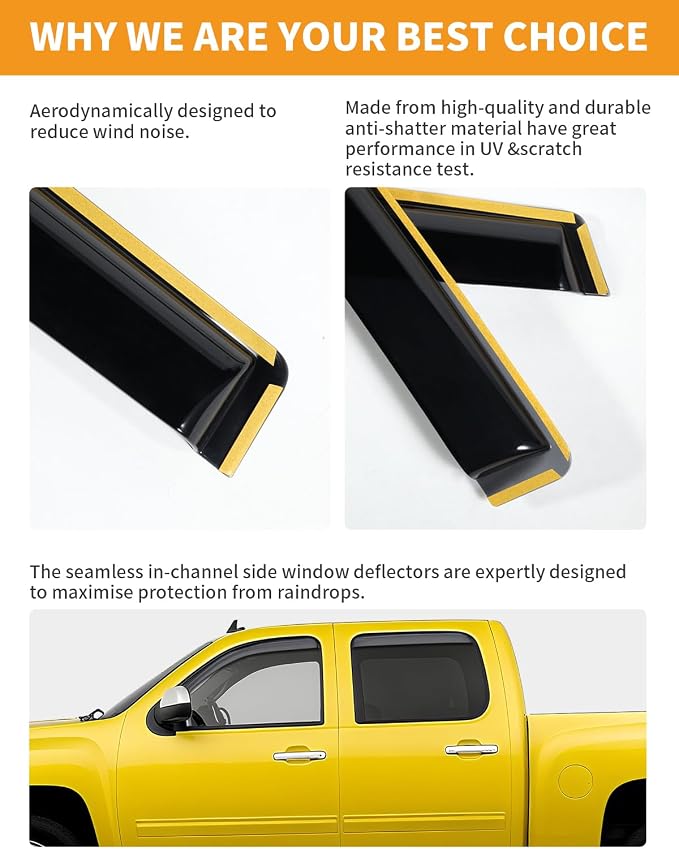 in-Channel Window Rain Guards Fit - Image 5