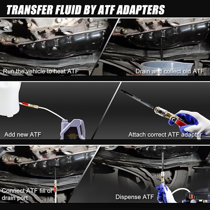 JIFETOR Transmission Fluid Pump Pneumatic Extractor and Dispenser Tool Kit - Image 8