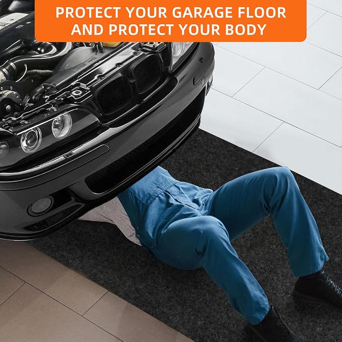 8.5 x 6.6 Ft Garage Floor mats for Under car, Garage mats for Floor Upgraded - Image 6
