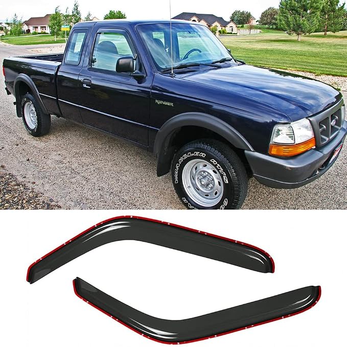 92083 Side Window Wind Deflector, Window Visor fit by STARTSHIP