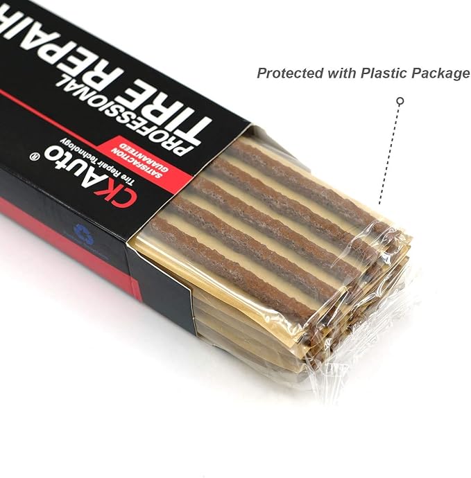 CKAuto 60pcs 4" Brown Tire Repair Strings, Automotive Tool Tire Repair Plugs - Image 4