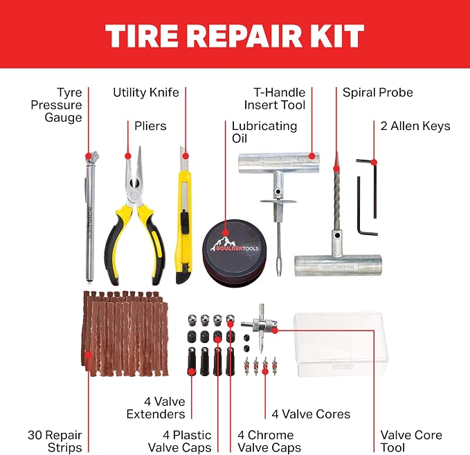 Boulder Tools | Heavy Duty Tire Repair Kit - Image 2