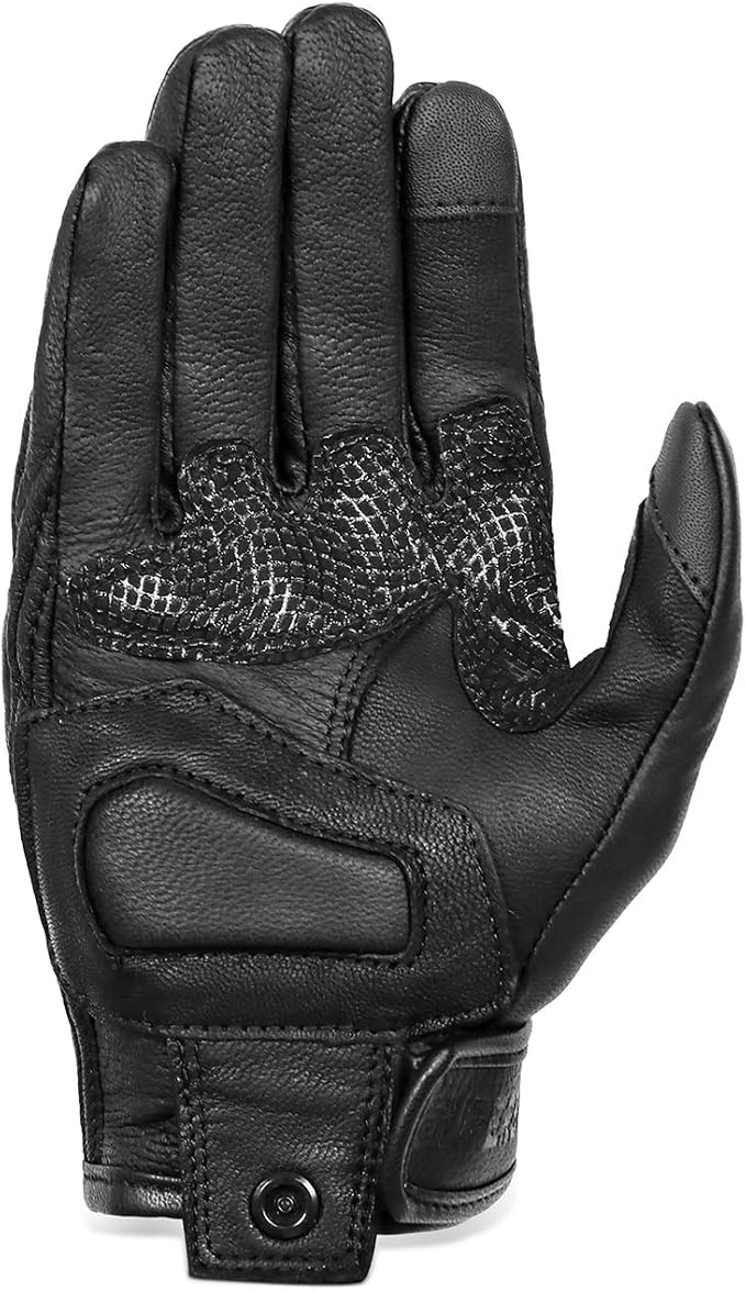 Superbike Updated Black Leather Motorcycle Gloves Hard Knuckle Armored - Image 5