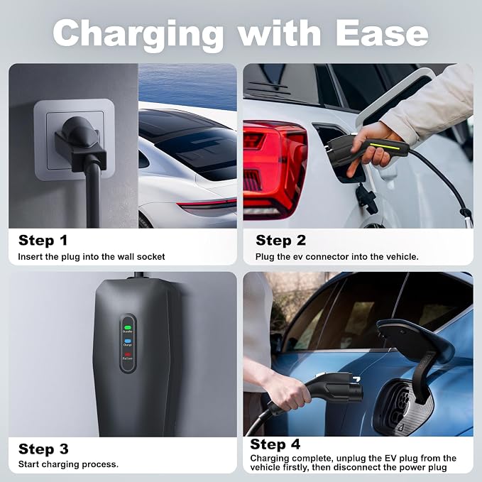 Level 1&2 EV Charger, Electric Vehicle Portable Charger - Image 8