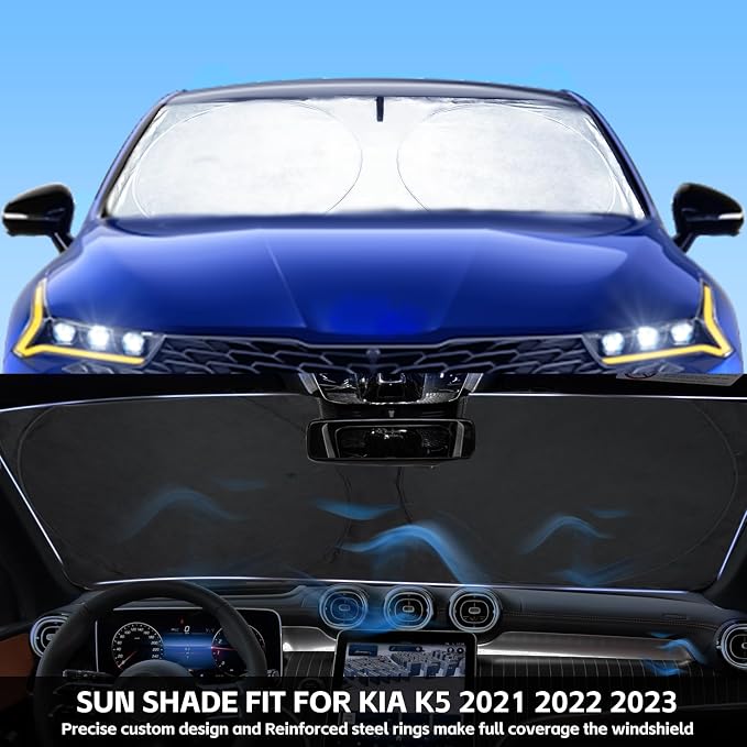 INSAUTO for K5 Windshield Sun Shade Window Sunshade for Kia K5 2021 2022 2023 - Image 2