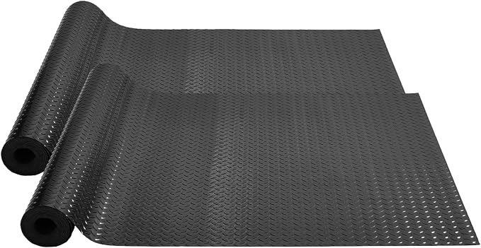 VEVOR Garage Floor Mats, 2 Rolls x 17 x 3.6 Ft PVC Garage Flooring Roll by VEVOR