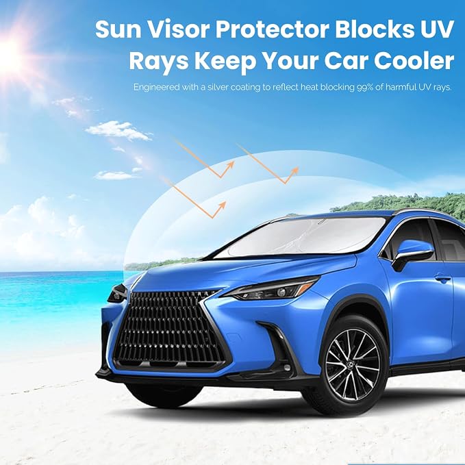 Custom Fit NX NX250 Windshield Sunshade - Image 5