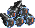 Car Charger Adapter 5 Pack, Bangfun 65W Multi Port 12V USB C & USB A Car by Bangfun