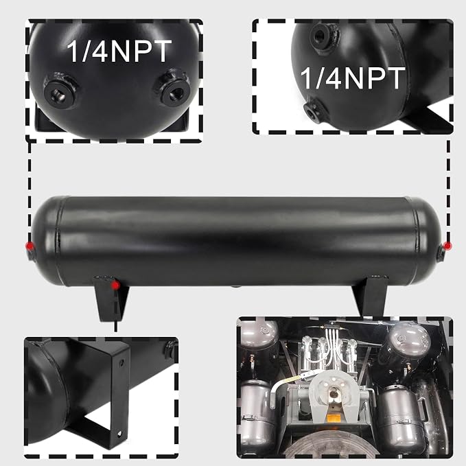 5 Gallon Air Tank for Suspension/Air Ride/Bag/Car Train Truck Horn 18 Liter - Image 3