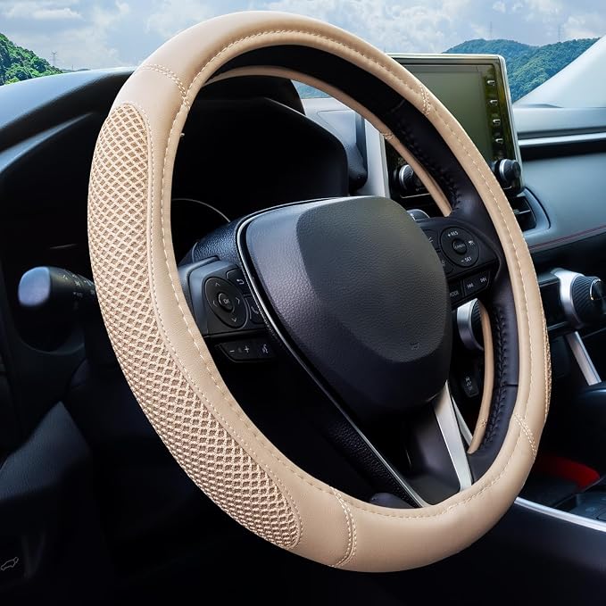 Cool Mesh Grip Car Steering Wheel Cover by LPITruck