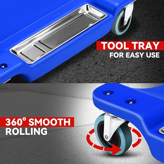 Auto Dynasty 40 Inches Mechanic Creeper, Automotive Garage Repair Low Profile - Image 4