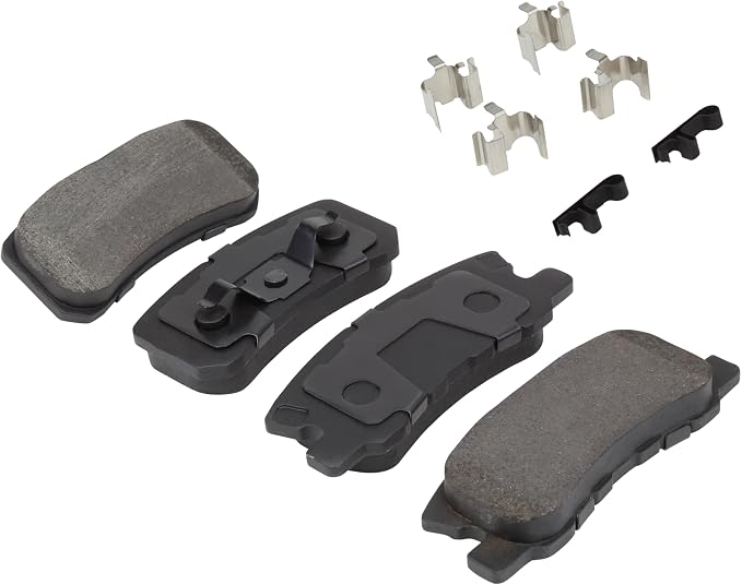 Premium Semi-Metallic Rear Brake Pads Compatible - Image 2
