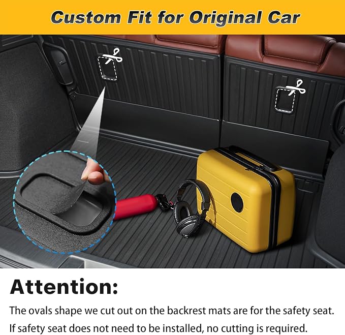 Cargo Liner & Backrest Mat Fit for Honda HR-V HRV 2016-2022 AWD: Cargo Mat - Image 4