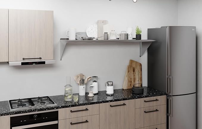 AmGood 60" Long X 18" Deep Stainless Steel Wall Shelf | NSF | Appliance & - Image 7