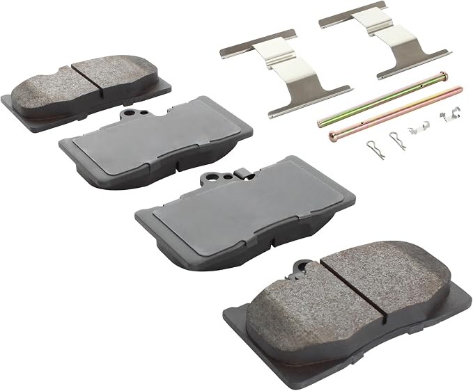 Premium Semi-Metallic Front Brake Pads Compatible - Image 2