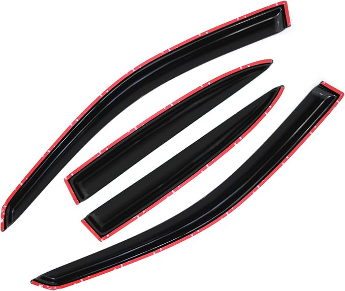Smoke Sun/Rain Guards Wind Deflector Compatible - Image 3