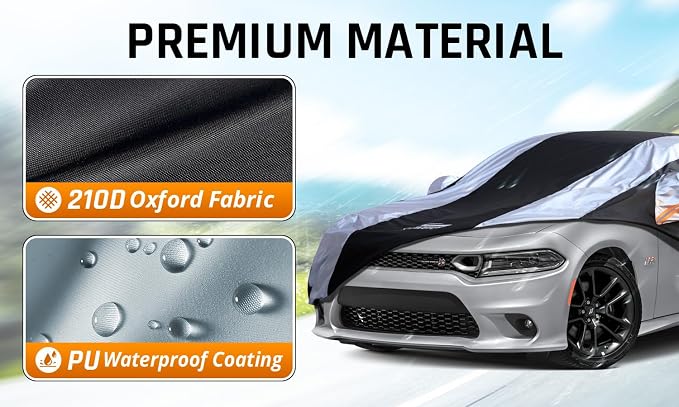 Dodge Charger Car Cover Waterproof All Weather - Image 3
