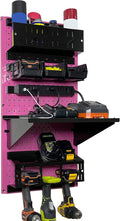 Wall Control Power Tool Storage Organizer Kit Cordless Drill Holder Charging by Wall+Control
