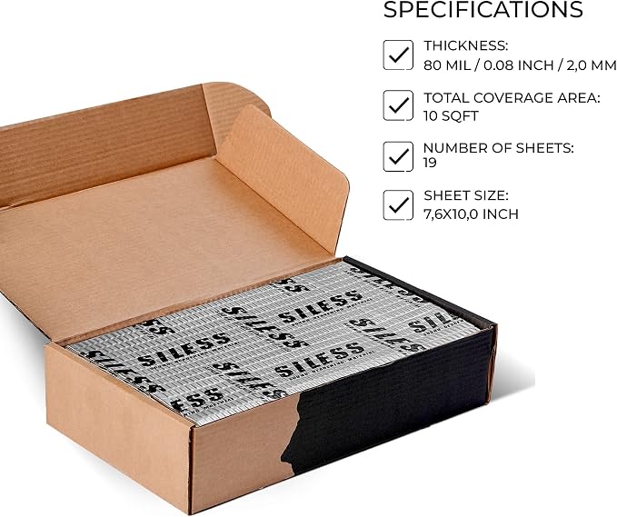 Siless 80 mil Car Sound Deadening mat - Image 3