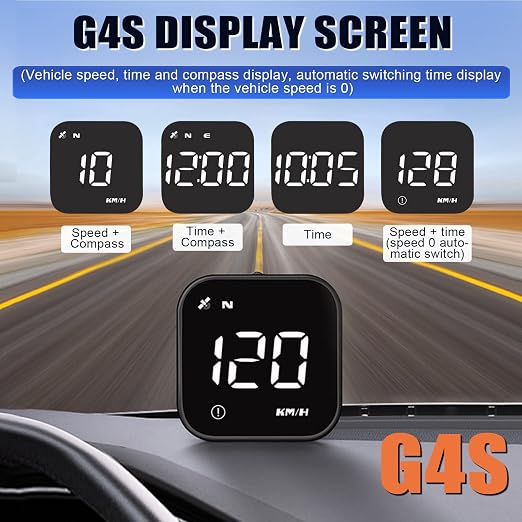 G4S Digital GPS Speedometer, Car HUD Heads Up Display - Image 2