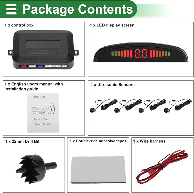 Motoforti Universal Car Auto Vehicle Reverse Backup Radar System Reverse - Image 8