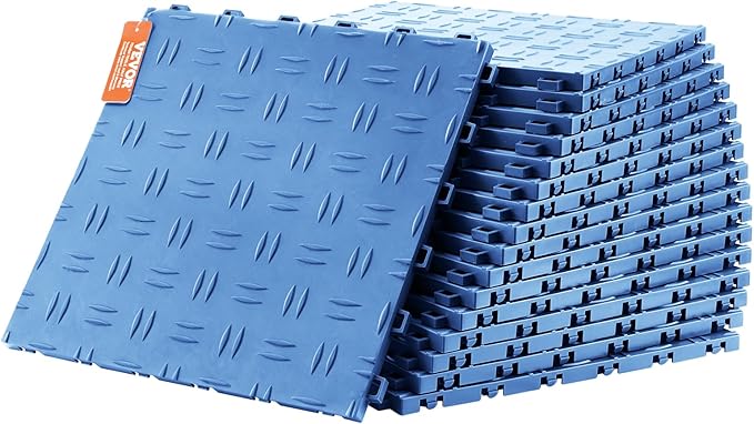 VEVOR Interlocking Garage Floor Covering Tiles, 50 Pack, Non-Slip Double-Sided by VEVOR