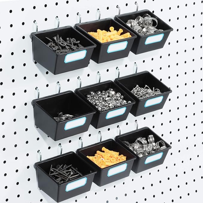 FRIMOONY 16 Pack Pegboard Bins by FRIMOONY