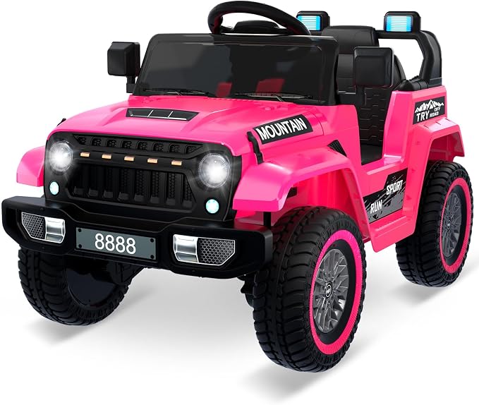12V Kids Ride on Truck Car, w/Parent Remote Control, Twin 35w Motors, 3 Speeds by Patikuin