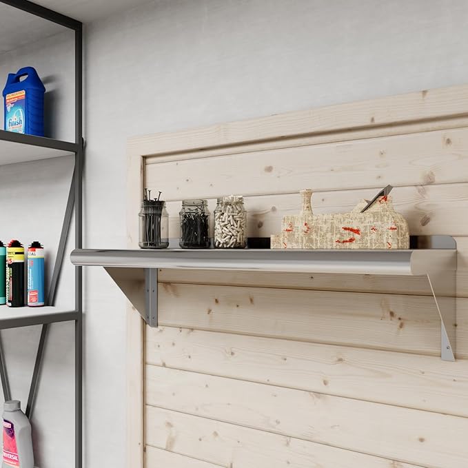 AmGood 30" Long X 10" Deep Stainless Steel Wall Shelf | NSF Certified | - Image 6