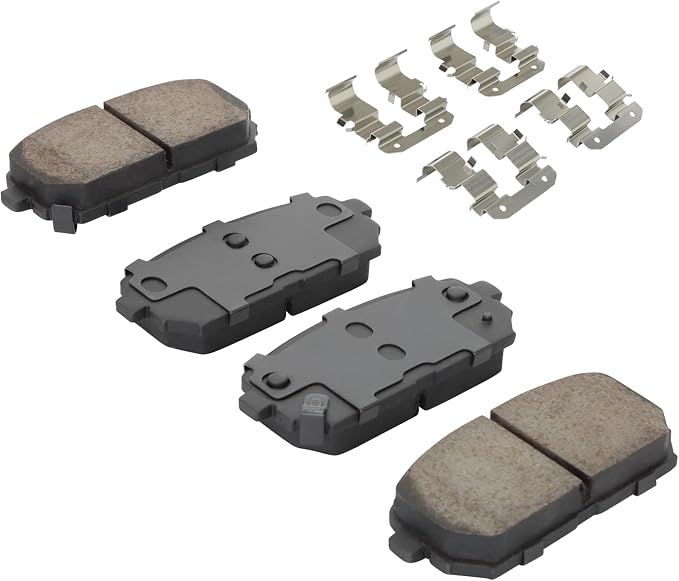Premium Semi-Metallic Rear Brake Pads Compatible - Image 2