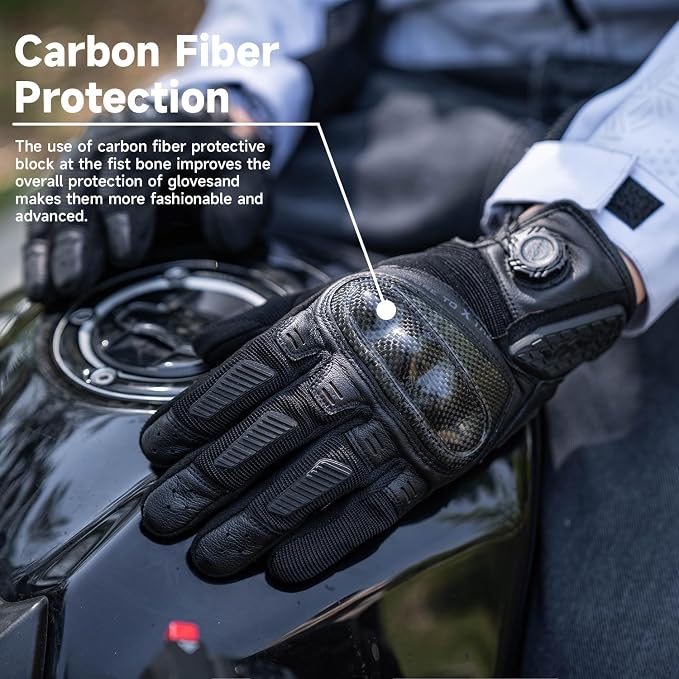 VXW High Protection Motorcycle Gloves - Image 2