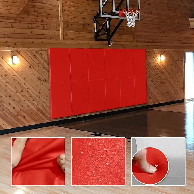 PROGOAL 2"/4" Thick Foam Protection Wall Pad，Gym Basketball-Court - Image 3