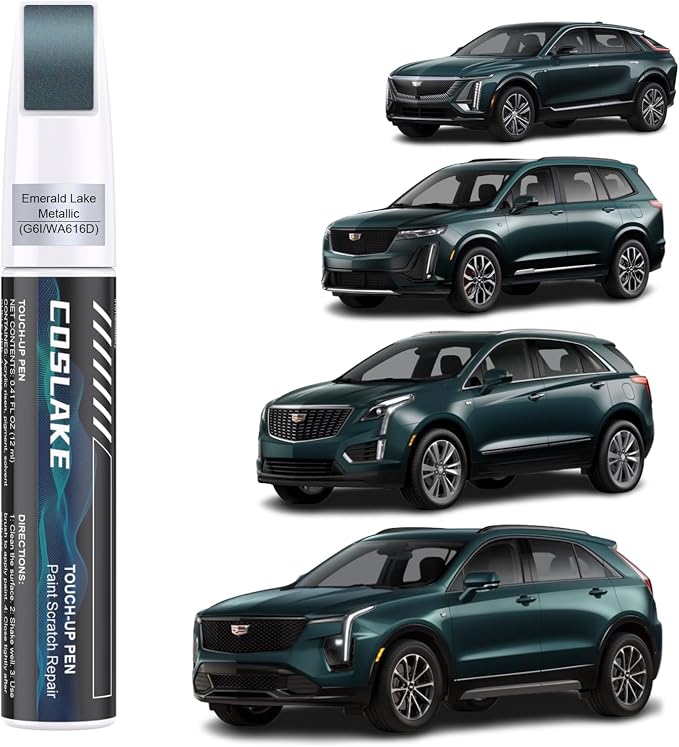 Car Touch Up Paint) for Cadillac, Car Paint Scratch Repair Kit, Quick & Easy by COSLAKE