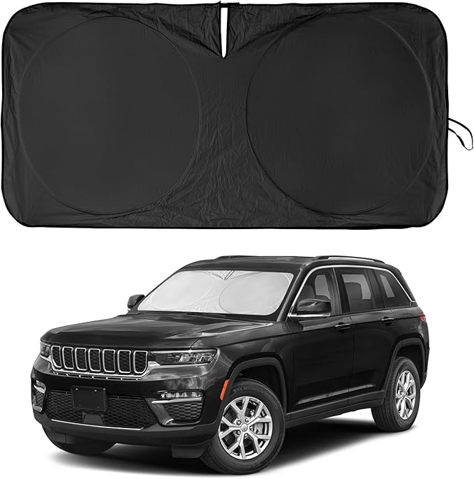 Windshield Sun Shade for Jeep Grand Cherokee SUV 2011-2026 Front Sunshade Car by INSAUTO