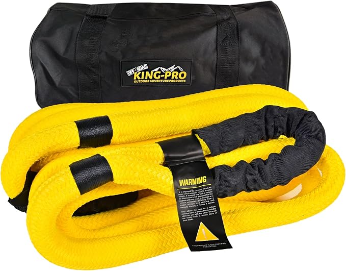 KING-PRO Kinetic Recovery Rope 1“x30' Towing Rope 44, 000lbs Breaking Strength - Image 2
