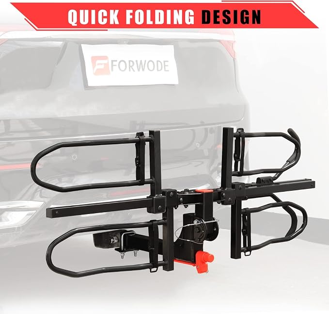 FORWODE Hitch Mount Bike Rack Fits 2 X 80 lbs Bicycle, Platform Bike Rack - Image 6