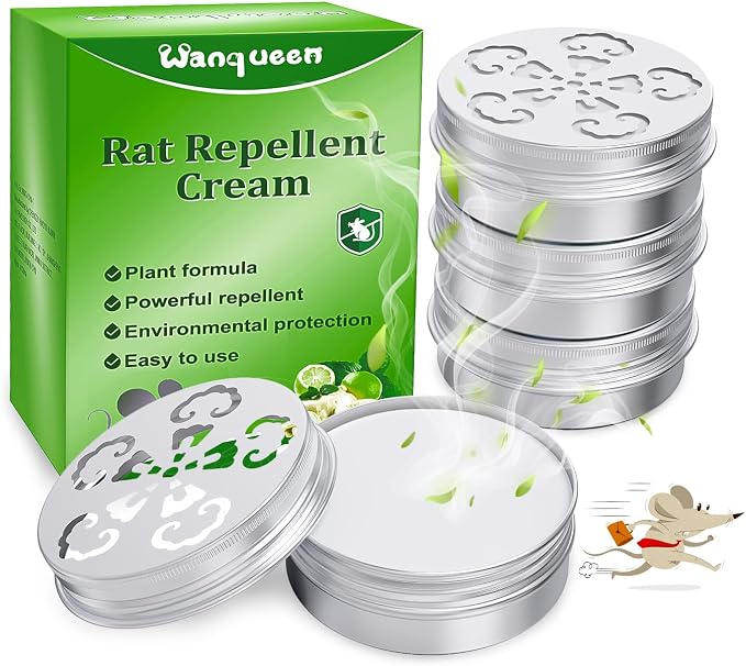 4 Pack Mouse Repellent for Car Engines, Peppermint Oil to Repel Mice and Rats by Wanqueen