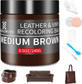 Leather Recoloring Balm, 8.5oz Leather Color Restorer, Medium Brown Leather by SHADAIWUYU