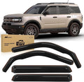 Nilight in Channel Rain Guards for Ford Bronco Sport 2021 2022 2023 2024 by Nilight