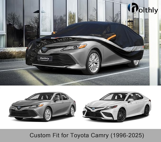 10 Layers Car Cover Custom Fit for Toyota Camry Waterproof All Weather for - Image 6