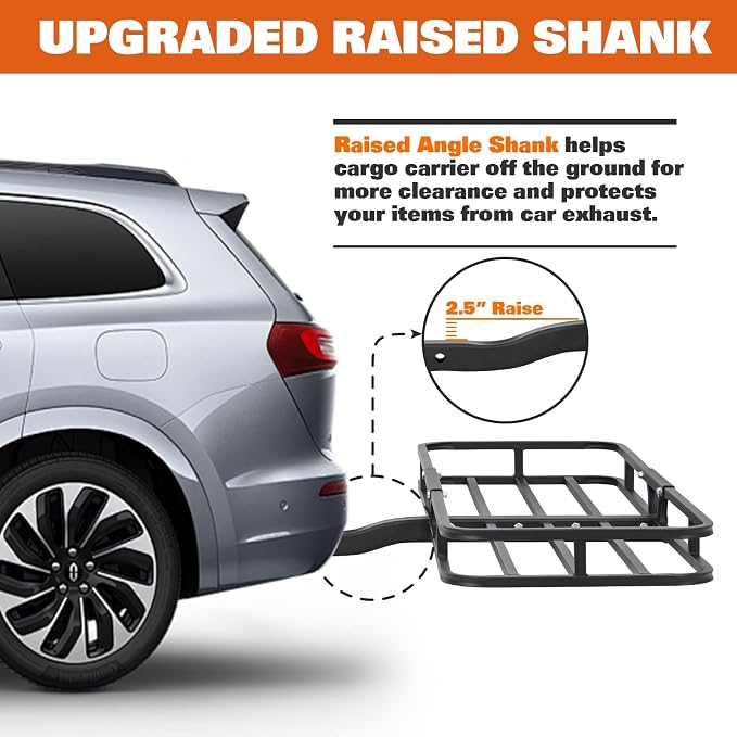 WEIZE Hitch Cargo Carrier Basket - Image 4