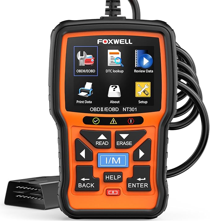 FOXWELL NT301 OBD2 Scanner Graphing Live Data Diagnostic Code Reader by FOXWELL